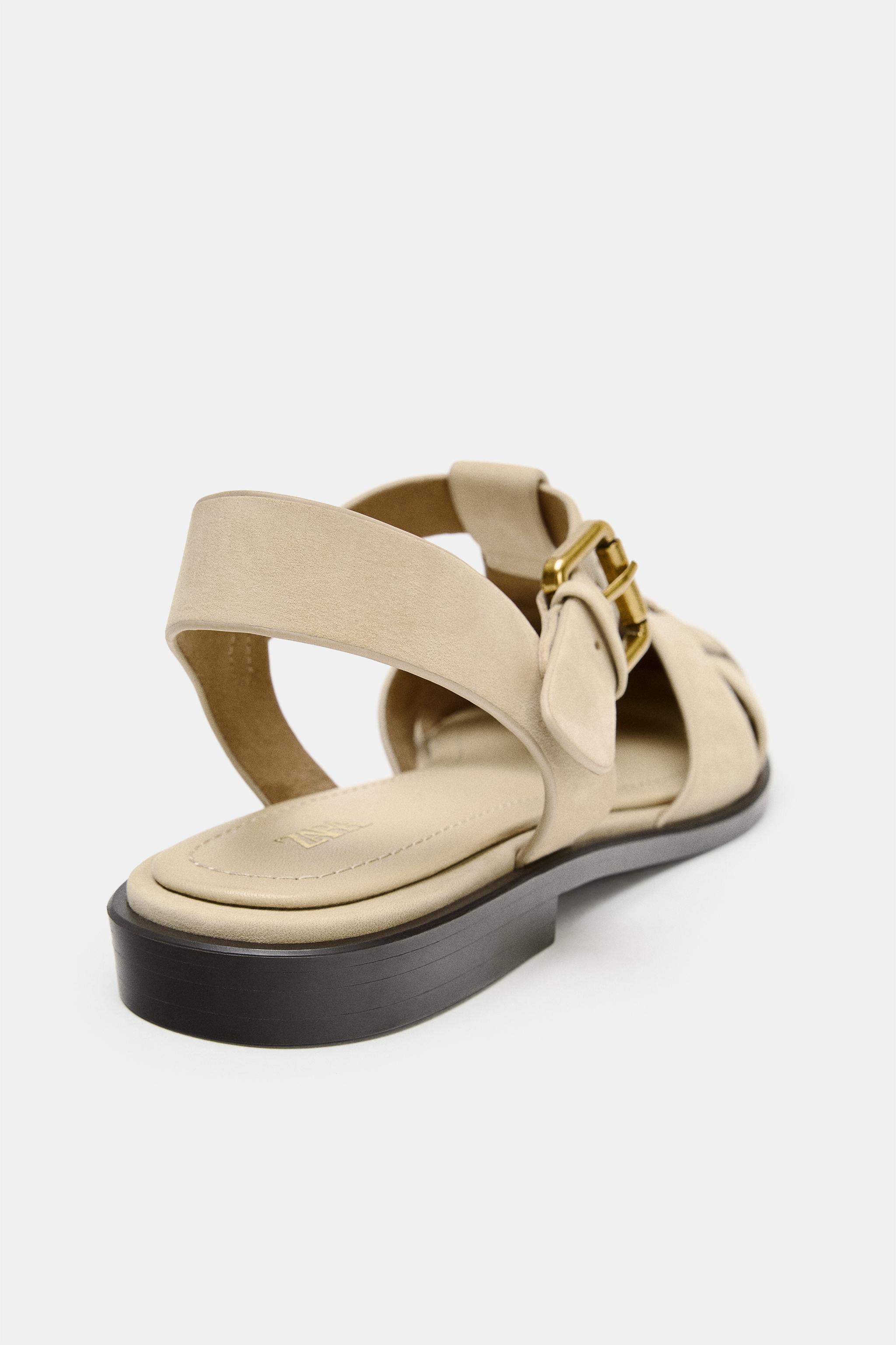 SANDALES EN CUIR STYLE PÊCHEUR